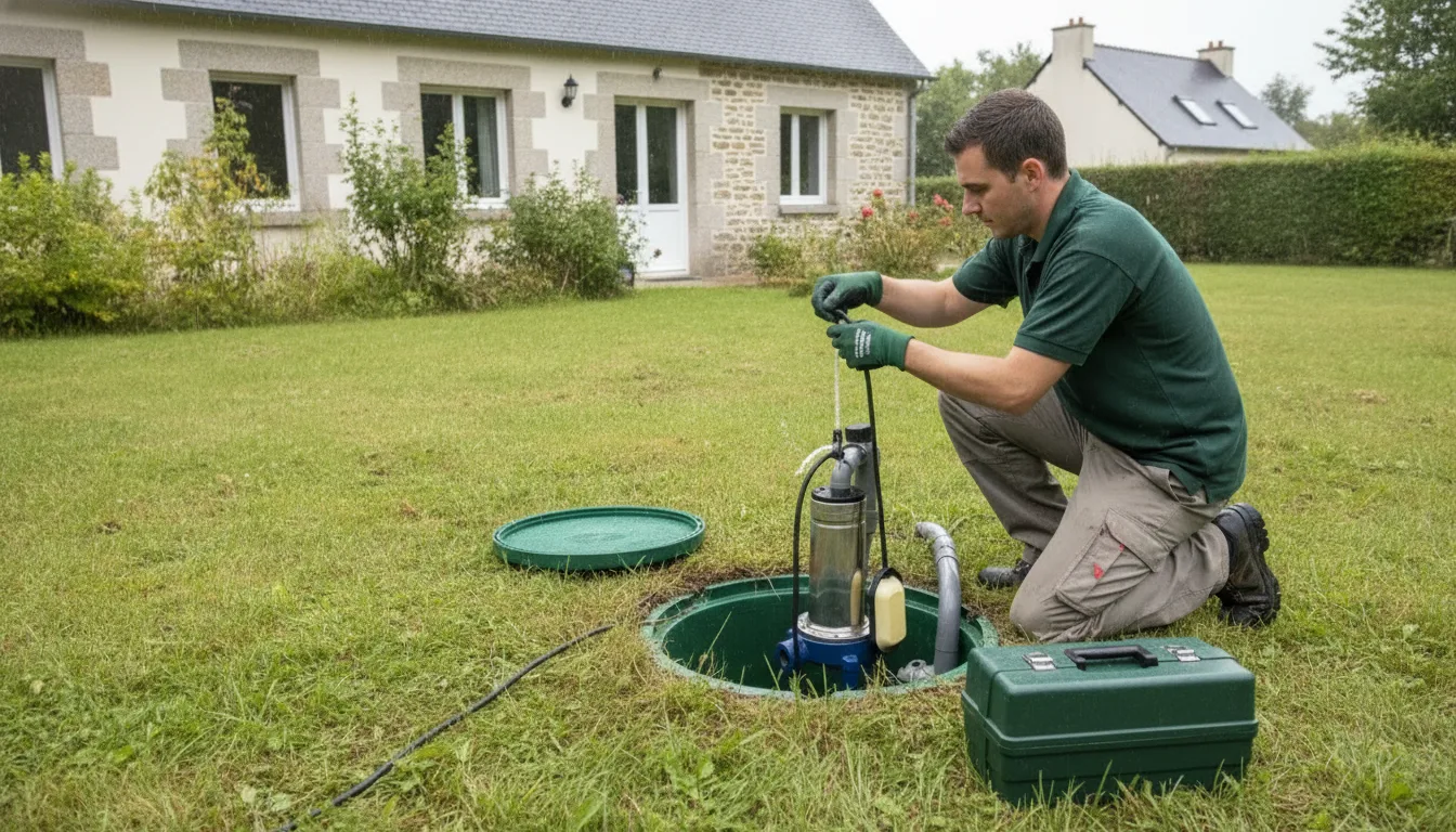Dépannage pompe de relevage Pornic – méthode / geste technique